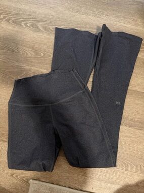 Splits59 Dark Gray High-Waist Flare Legging